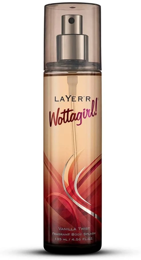 Layer'r Wottagirl Vanilla Twist Body Splash For Women, 135ml