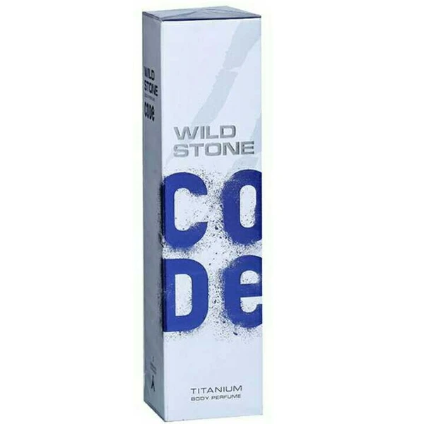 Wild Stone Code Titanium No Gas Body Perfume for Men, Strong Masculine Aroma for Everyday Use -120 ml