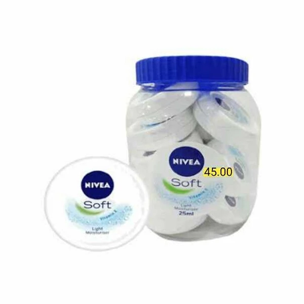 Nivea Soft Nivea soft Light Moisture for face Hand & Body Non sticky cream with vitamin E Jojoba oil , 25ml *11 + 1 free*