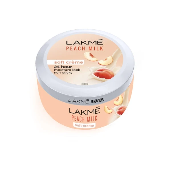 Lakme Peach Milk Soft Crème (Cream), Light Weight With 24Hr Moisture Lock 100 gm