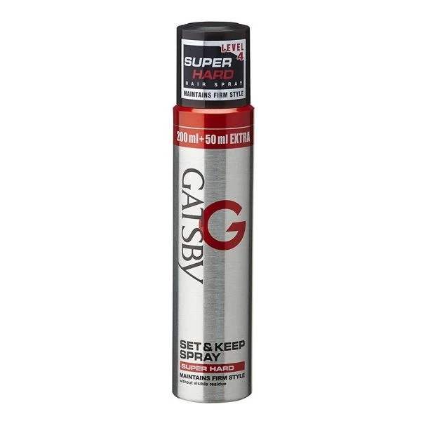 Gatsby Set And Keep Spray Super Hard, 250ml