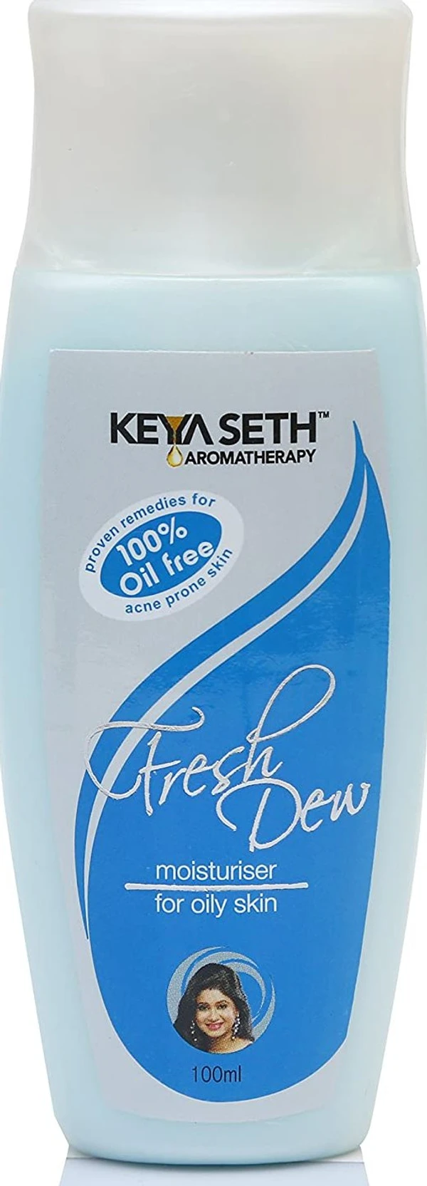 Keya Seth Aromatherapy Fresh Dew Daily Face Moisturizer Oil Free Quick Absorbing Non-Sticky, Flawless skin Lotion for Oily Skin