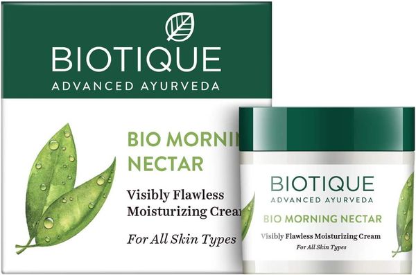 Biotique Bio Morning Nectar Flawless Moisturizing Cream for Normal Skin, 50gm