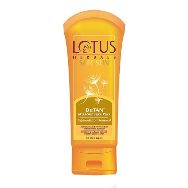 Lotus Herbals Safe Sun Detan After-Sun Face Pack, 100 g