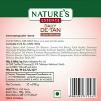 NATURE'S ESSENCE Daily De-Tan Lacto, Clear, 50 G