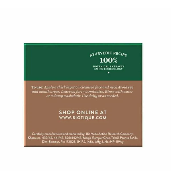 Biotique Bio Mud Youthful Firming and Revitalizing Face Pack for All Skin Types, 75g