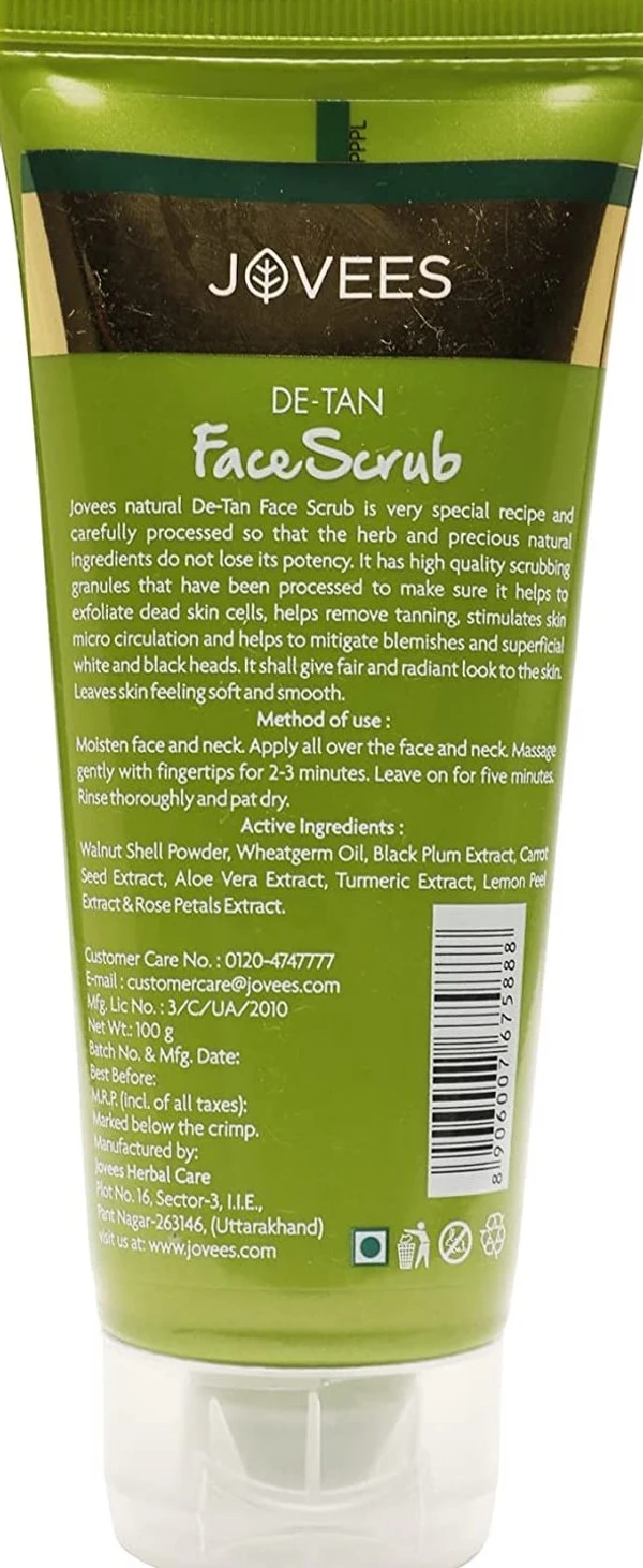 Jovees Ayurvedic De-Tan Scrub (100g)