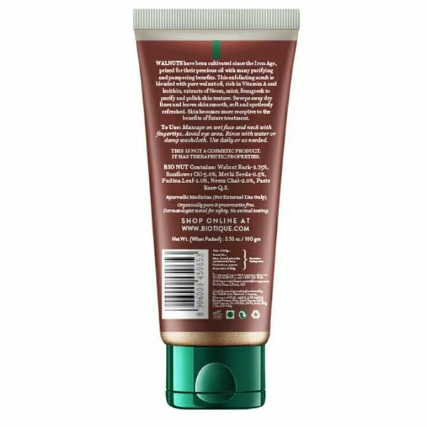 BIOTIQUE Bio Walnut Purifying & Polishing Scrub 100gm