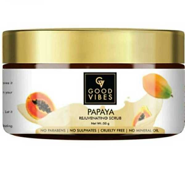 Good Vibes Papaya Rejuvenating Face Scrub - 50 g