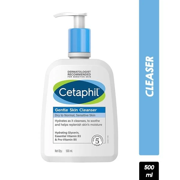 Cetaphil Gentle Skin Cleanser, Hydrating Face Wash for Dry to Normal Skin , 500ml