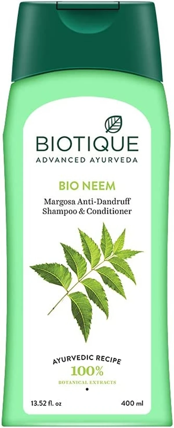 Biotique Bio Neem Margosa Anti Dandruff Shampoo and Conditioner, 340ml