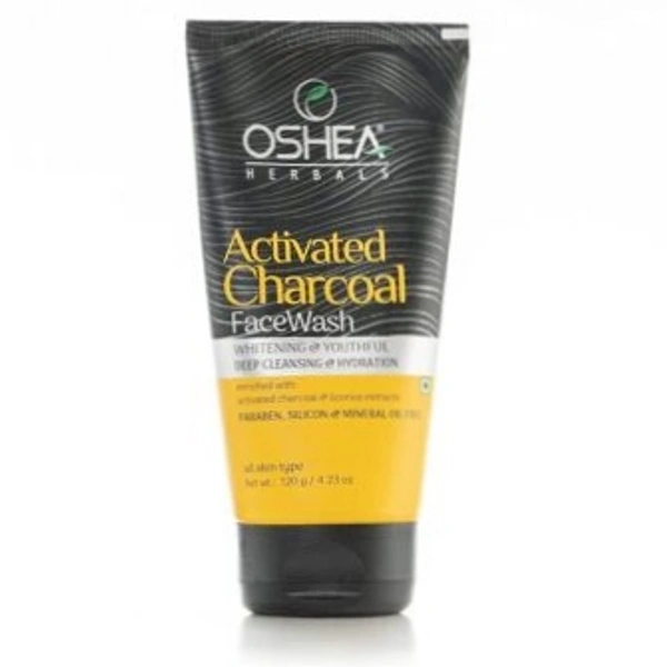 Activated Charcoal Face Wash  Oshea Activated Charcoal Face Wash ,120ml