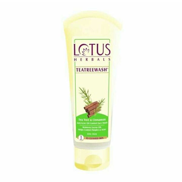 Lotus Tea Tree & Cinnamon Anti Acne Oil Control Face Wash (120 g)