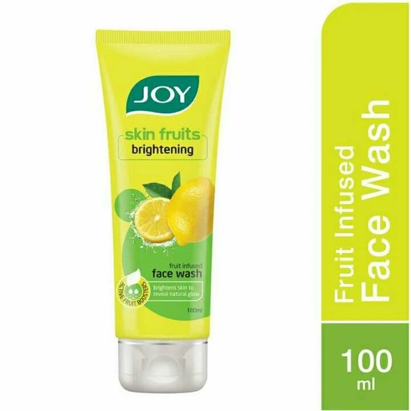 Joy Skin Fruits Brightening Lemon Gel pack of 1 Face Wash (100 ml)