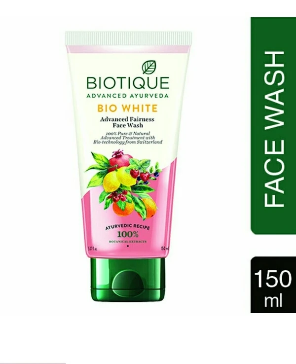 Biotique Bio White Whiting and Brightining Face Wash, l Biotique Bio White Whiting and Brightining Face Wash, 150ml