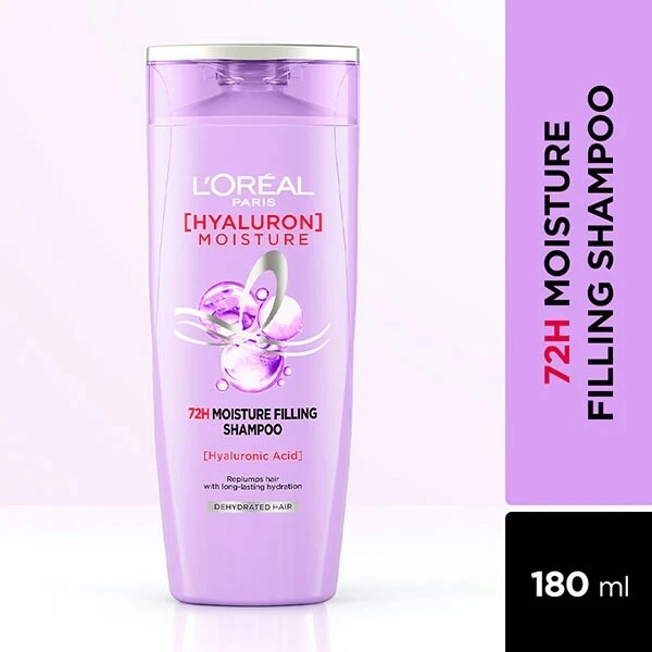 L'Oreal Paris Hyaluron Moisture 72H Moisture Filling Shampoo With Hyaluronic Acid 180 ml