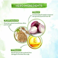 Mamaearth Onion Hair Fall Shampoo for Hair Growth & Hair Fall Control, with Onion Oil & Plant Keratin 200ml