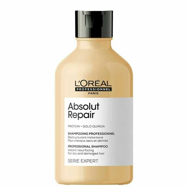 Loreal  Professionnel Serie Expert Absolut Repair Shampoo | for Dry and Damaged Hair| Provides Deep Conditioning & Strength | with Gold Quinoa & Wheat Protein Loreal Professionnel Serie Expert Absolut Repair Shampoo | for Dry and Damaged Hair| Provides Deep Conditioning & Strength | with Gold Quinoa & Wheat Protein,300ml