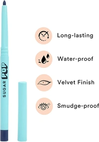 SUGAR POP Longwear Kajal - 02 Blue - Intense Blue Kohl Kajal for Women  SUGAR POP Longwear Kajal - 02 Blue -