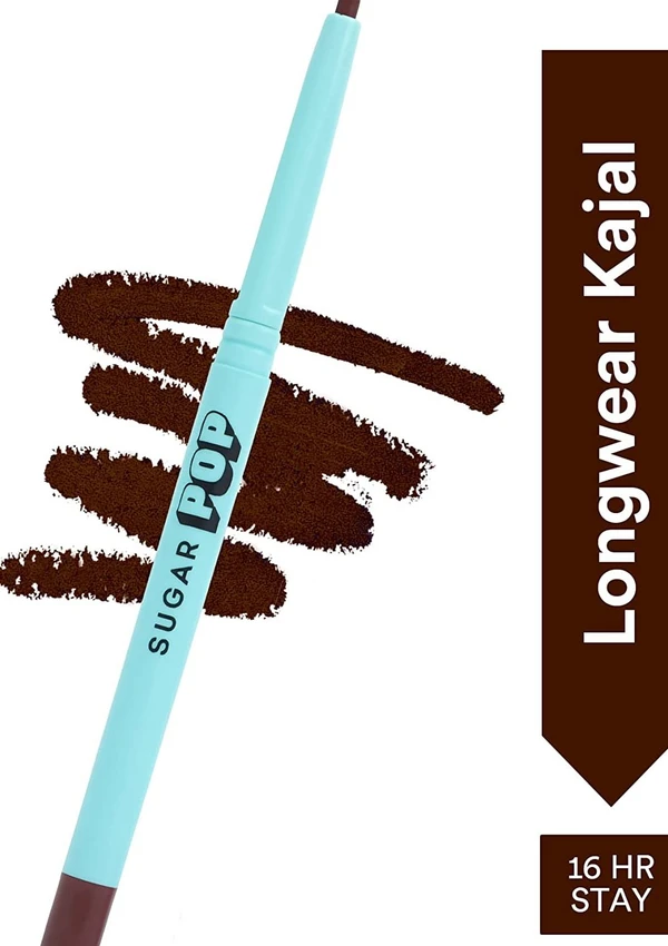 SUGAR POP Longwear Kajal - 03 Brown - Intense Brown Kohl Kajal for Women SUGAR POP Longwear Kajal - 03 Brown - Intense Brown Kohl Kajal for Womem