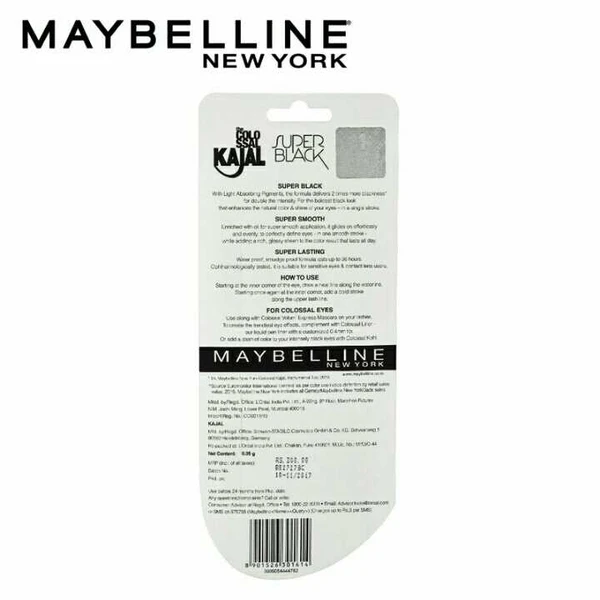 Maybeline New York Colossal Kajal (Super Black)