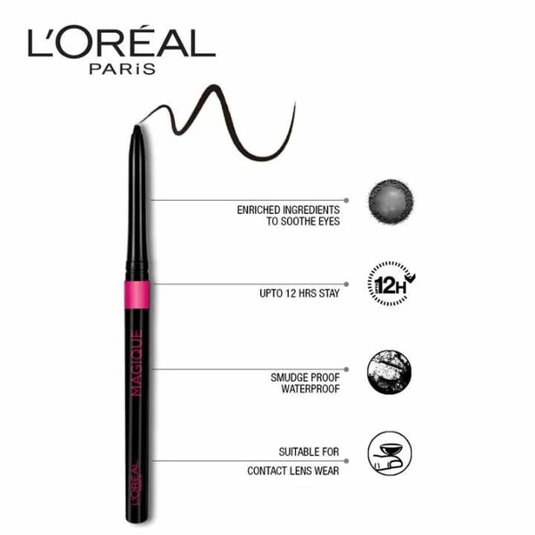 L'oreal Paris Kajal Magique 0,35g (Black (