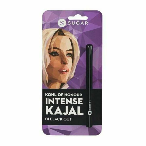 SUGAR Cosmetics Kohl Of Honour Intense Kajal, 01 Black Out, Black,