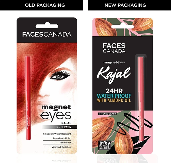 FACES CANADA Magneteyes Kajal (Black, 0.7 g)