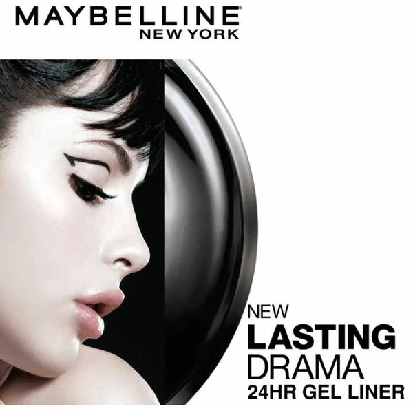 Maybelline New York Lasting Drama Gel Eyeliner ,Blackest Black, 2.5g