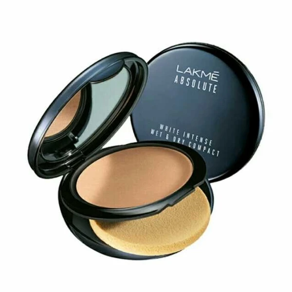 Lakmé Absolute White Intense Wet and Dry Compact, Almond Honey, 9g