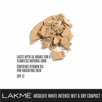 Lakmé Absolute White Intense Wet and Dry Compact, Beige Honey, 9g