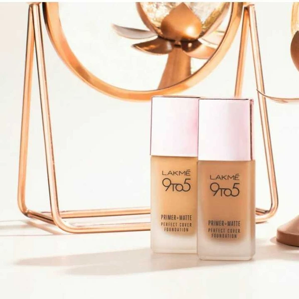 Lakmé 9To5 Primer + Matte Perfect Cover Foundation, (C280)