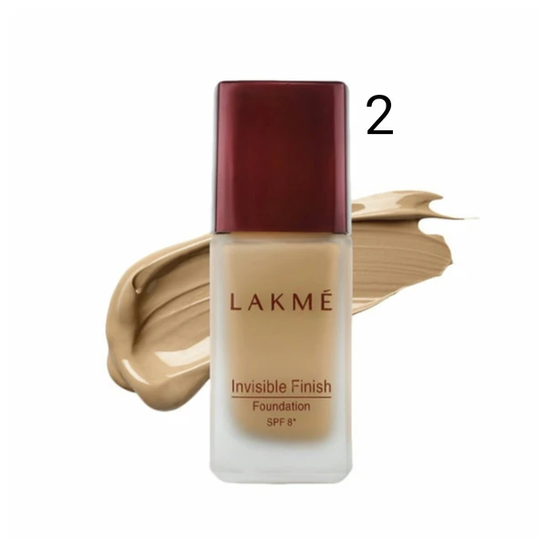 Lakmé Invisible Finish SPF 8 Foundation, Shade 02