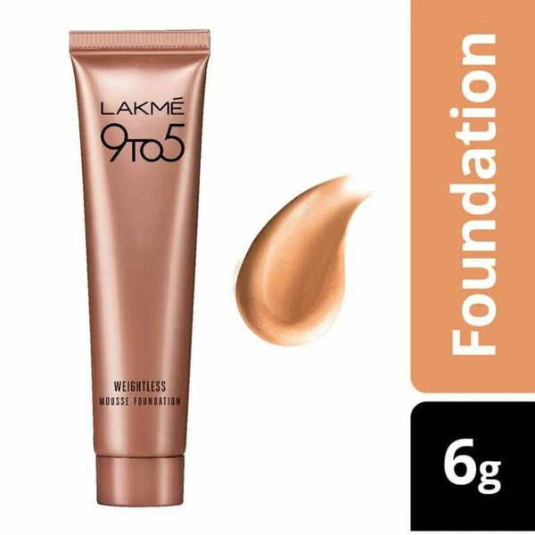 Lakmé 9 To 5 Weightless Mousse Foundation rose ivory  Lakmé 9 To 5 Weightless Mousse Foundation , Rose Ivory