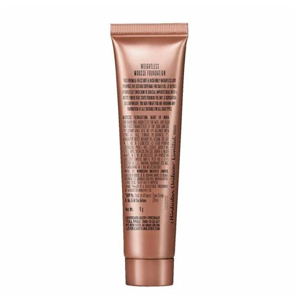 Lakmé 9 To 5 Weightless Mousse Foundation rose ivory  Lakmé 9 To 5 Weightless Mousse Foundation , Rose Ivory