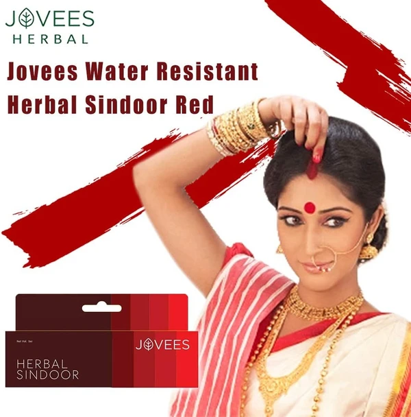 Jovees Water Resistant Herbal Sindoor Red 5 ML