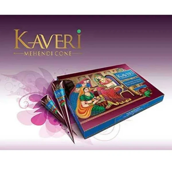 Kaveri mehandi Cone Kaveri Mehandi Cone Box 12pc