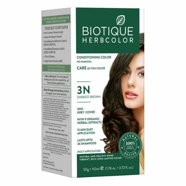 Biotique color Darkest Brown Biotique 3N Darkest Brown, 50 g