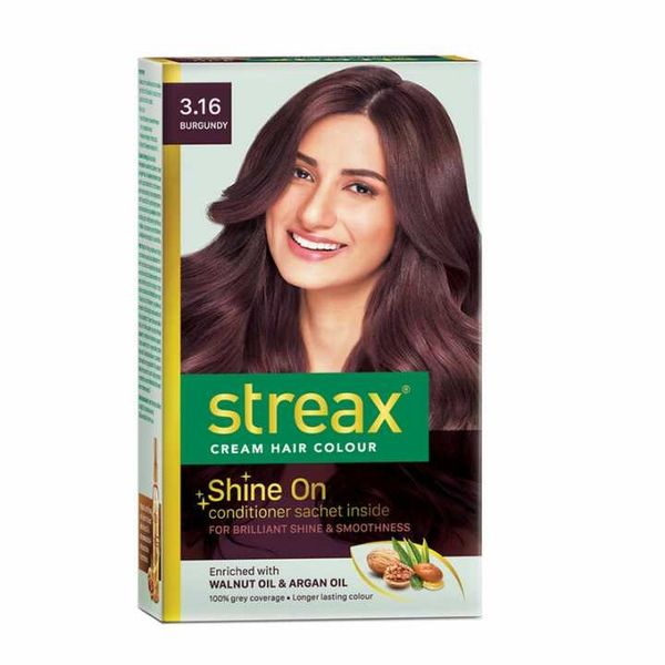 Streax Cream Hair Colour for Women & Men burgundy (3;16) / 120ml