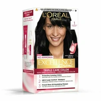 L'Oreal Paris Excellence Creme Hair Color, 1 Black, 72ml+100g