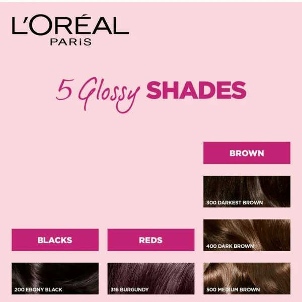 L'Oreal Paris Casting Creme Gloss Hair Color, Ebony Black 200, L'Oreal Paris Casting Creme Gloss Hair Color, Ebony Black 200