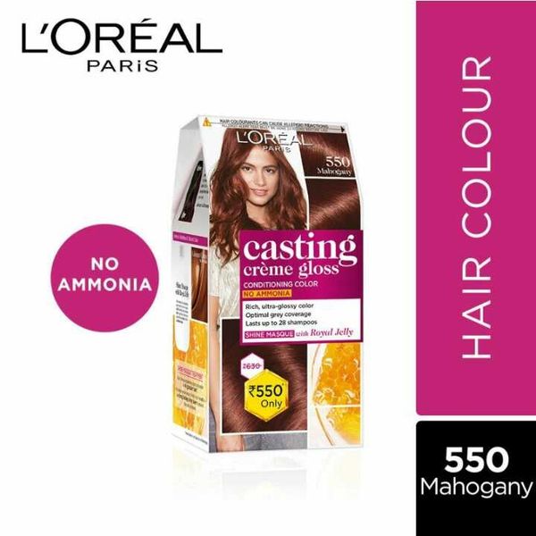 L'Oreal Paris Casting Creme Gloss Hair Color, Mohagany550, 87.5g