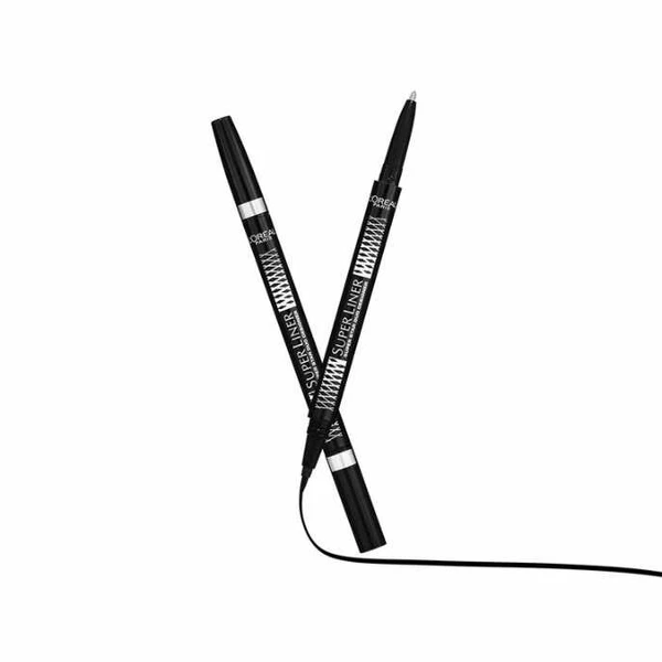 L'Oreal Paris Super Liner Superstar Duo Designer Eyeliner, Black, 0.65g