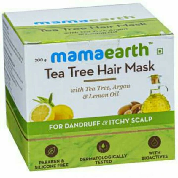 Mamaearth Tea Tree Hair Mask For Dandruff & itchy scalp 200gm