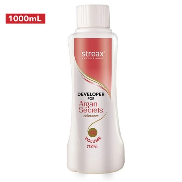 Streax Professional Developer for Argan Secrets Colourant - 40 Volume 12% (1000ml)