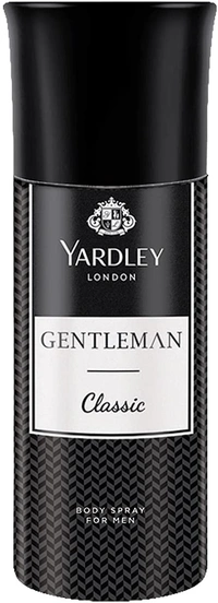 Yardley London Gentleman Classic Deo Body Spray for Men, 150ml