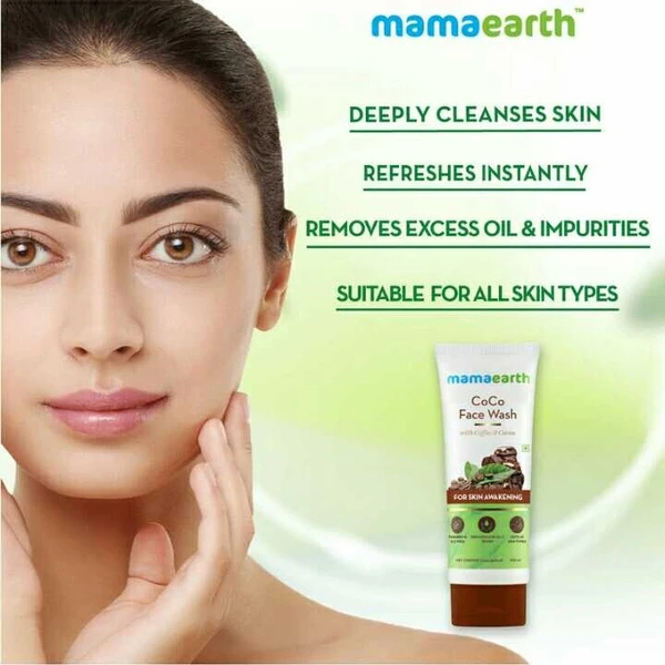 Mamaearth CoCo Face Wash for Women, with Coffee & Cocoa for Skin Awakening – 100ml