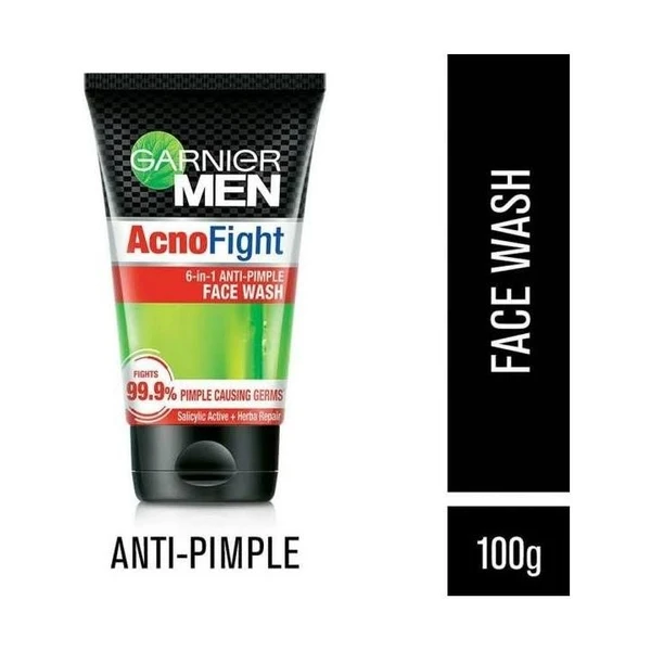 Garnier Anco Fight Face Wash 100ml  Garnier  Acno Fight Anti-Pimple Face wash, 100gm