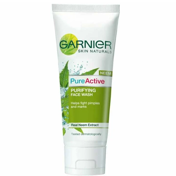 Garnier Active Neem Face Wash, Garnier Skin Naturals Pure Active Neem Face Wash, 50g