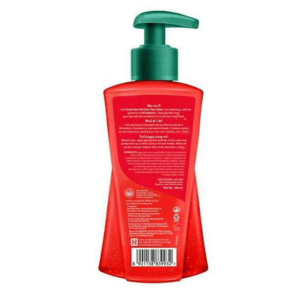 Himalaya Fresh Start Oil Clear Face Wash, Strawberry 200ml 